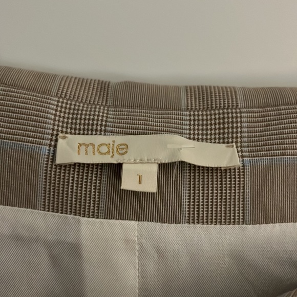 MAJE BEIGE REDWAN PLAID DRESS - Picture 7 of 7